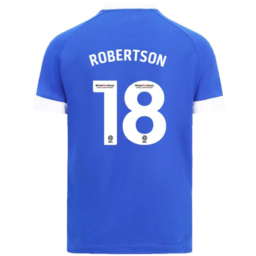 Danxen Męski Alex Robertson #18 Błękitny Niebo Domowa Koszulka 2024/25 Koszulki Klubowe
