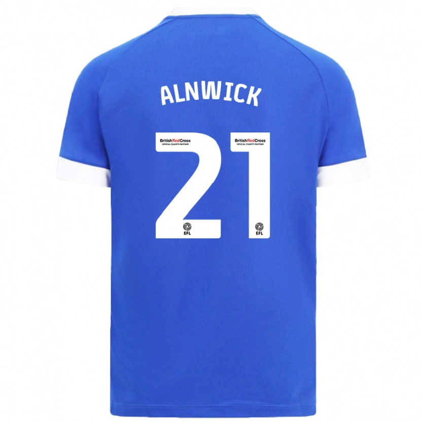 Danxen Męski Jak Alnwick #21 Błękitny Niebo Domowa Koszulka 2024/25 Koszulki Klubowe