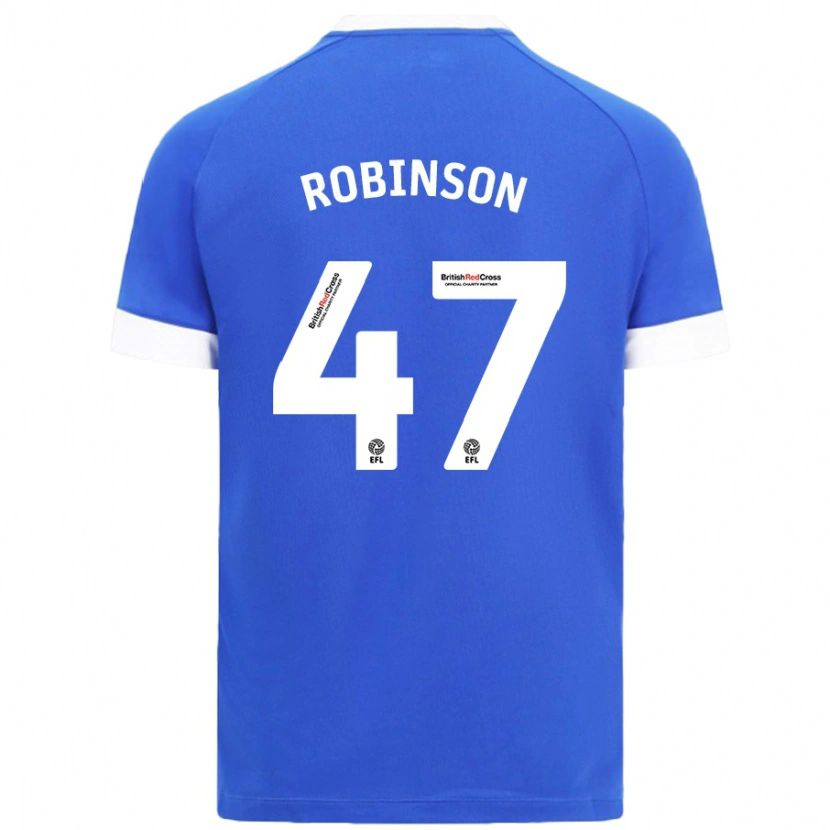 Danxen Męski Callum Robinson #47 Błękitny Niebo Domowa Koszulka 2024/25 Koszulki Klubowe
