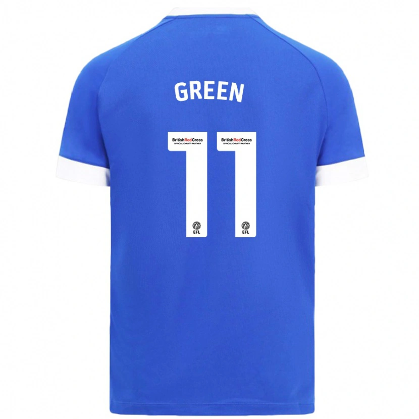 Danxen Męski Danielle Green #11 Błękitny Niebo Domowa Koszulka 2024/25 Koszulki Klubowe