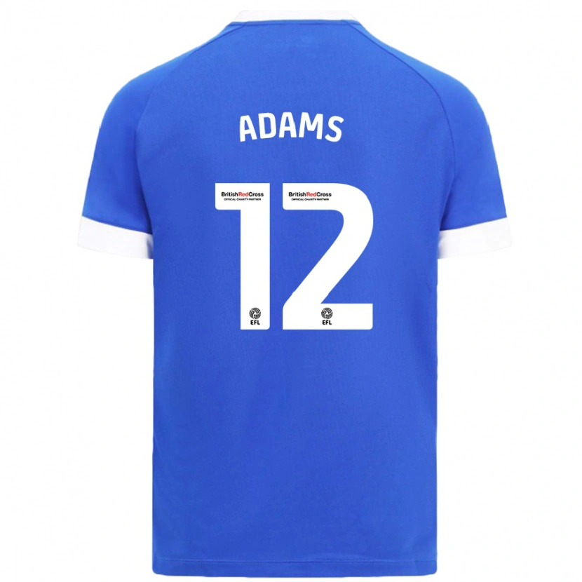 Danxen Męski Kelly Adams #12 Błękitny Niebo Domowa Koszulka 2024/25 Koszulki Klubowe
