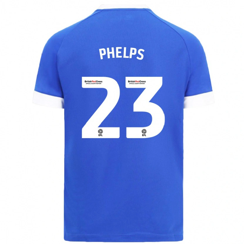 Danxen Męski Anna Phelps #23 Błękitny Niebo Domowa Koszulka 2024/25 Koszulki Klubowe