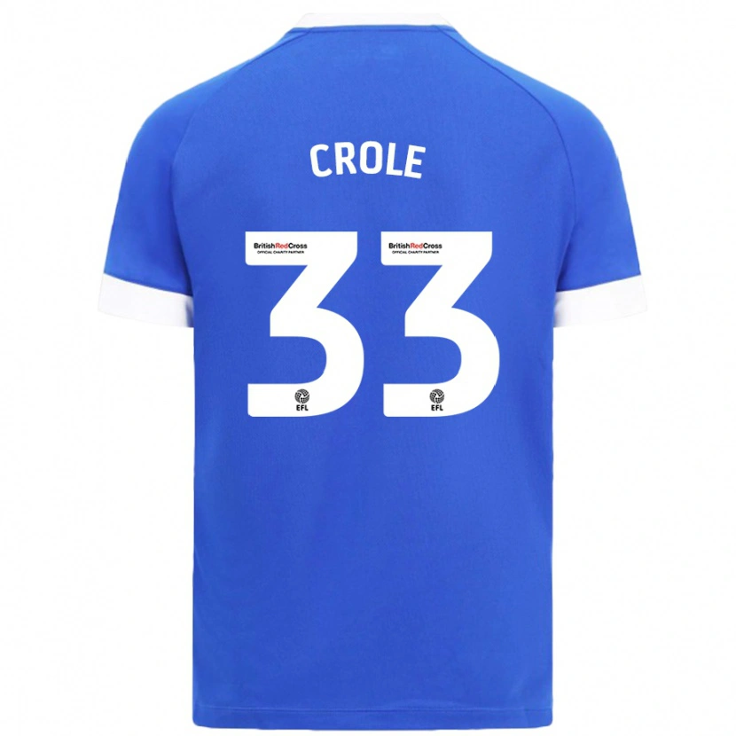 Danxen Męski James Crole #33 Błękitny Niebo Domowa Koszulka 2024/25 Koszulki Klubowe