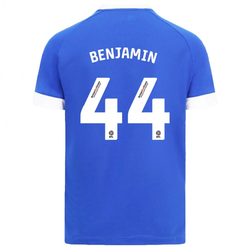 Danxen Męski Xavier Benjamin #44 Błękitny Niebo Domowa Koszulka 2024/25 Koszulki Klubowe
