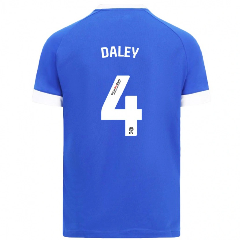 Danxen Męski Hannah Daley #4 Błękitny Niebo Domowa Koszulka 2024/25 Koszulki Klubowe