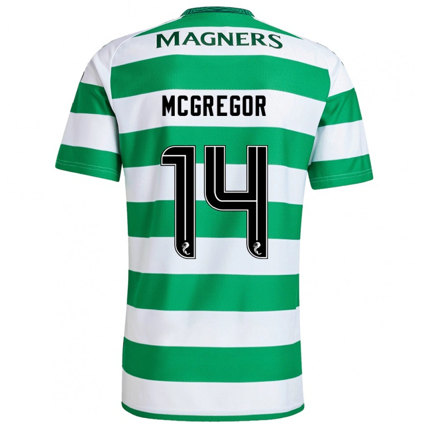 Danxen Męski Shannon Mcgregor #14 Zielony Biały Domowa Koszulka 2024/25 Koszulki Klubowe