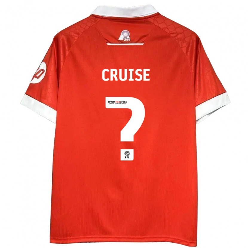 Danxen Męski George Cruise #0 Czerwony Biały Domowa Koszulka 2024/25 Koszulki Klubowe