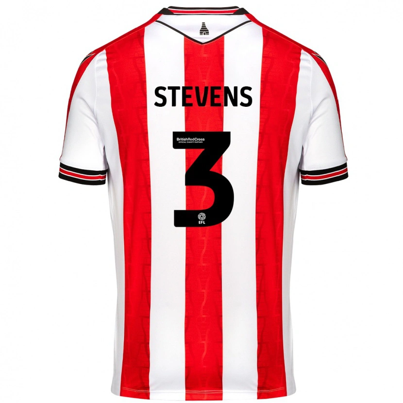 Danxen Męski Enda Stevens #3 Czerwony Biały Domowa Koszulka 2024/25 Koszulki Klubowe