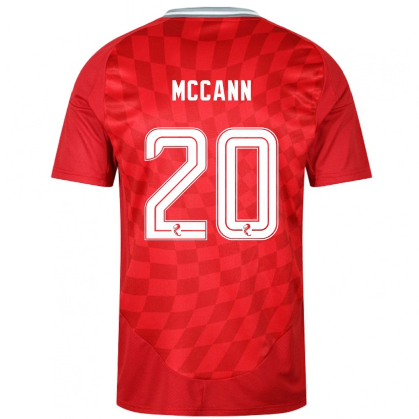 Danxen Męski Annalisa Mccann #20 Czerwony Domowa Koszulka 2024/25 Koszulki Klubowe