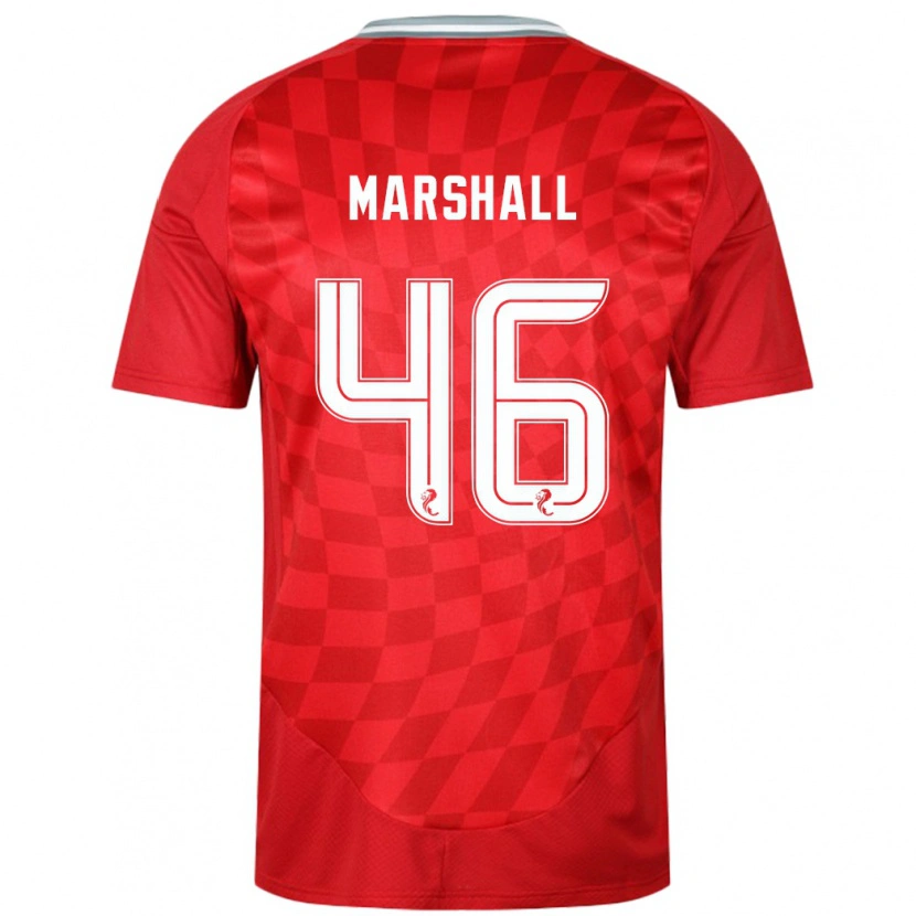 Danxen Męski Findlay Marshall #46 Czerwony Domowa Koszulka 2024/25 Koszulki Klubowe