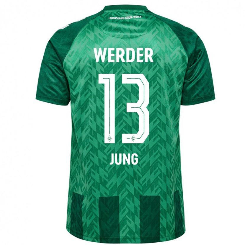 Danxen Męski Seong-Hyeon Jung #13 Zielony Domowa Koszulka 2024/25 Koszulki Klubowe