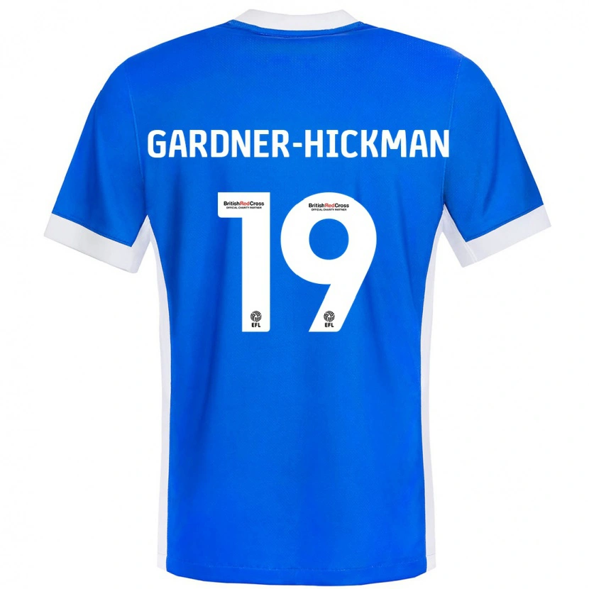 Danxen Męski Taylor Gardner-Hickman #19 Niebieski Biały Domowa Koszulka 2024/25 Koszulki Klubowe