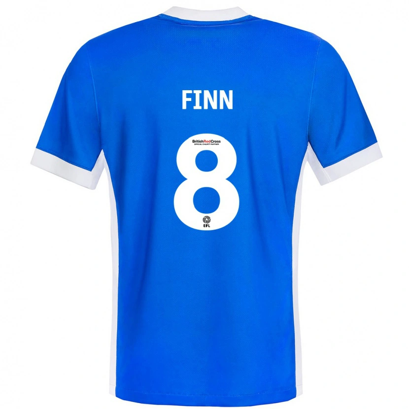 Danxen Męski Jamie Finn #8 Niebieski Biały Domowa Koszulka 2024/25 Koszulki Klubowe