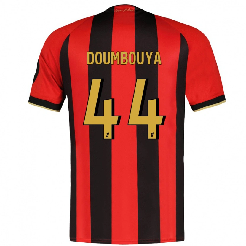 Danxen Męski Amidou Doumbouya #44 Czerwony Czarny Domowa Koszulka 2024/25 Koszulki Klubowe