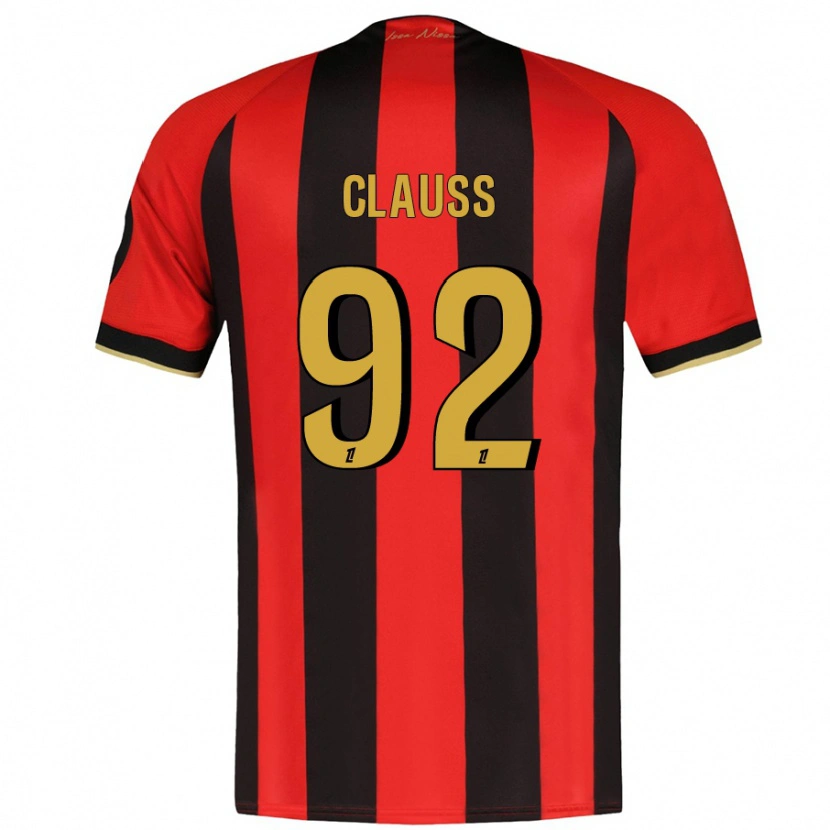 Danxen Męski Jonathan Clauss #92 Czerwony Czarny Domowa Koszulka 2024/25 Koszulki Klubowe