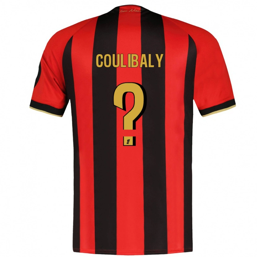 Danxen Męski Djibril Coulibaly #0 Czerwony Czarny Domowa Koszulka 2024/25 Koszulki Klubowe