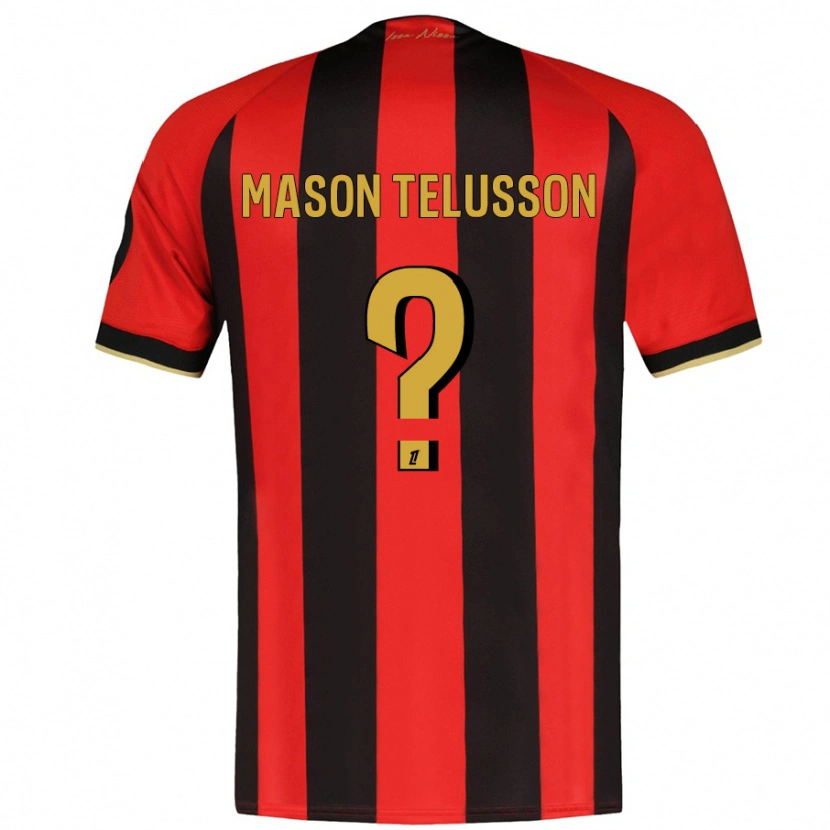 Danxen Męski Jah Mason Telusson #0 Czerwony Czarny Domowa Koszulka 2024/25 Koszulki Klubowe