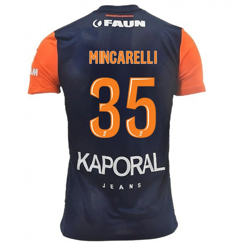 Danxen Męski Lucas Mincarelli #35 Granatowy Pomarańczowy Domowa Koszulka 2024/25 Koszulki Klubowe