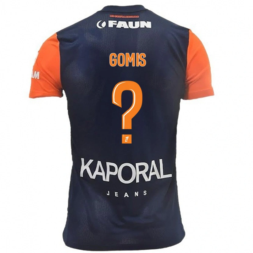 Danxen Męski Kabissan Gomis #0 Granatowy Pomarańczowy Domowa Koszulka 2024/25 Koszulki Klubowe