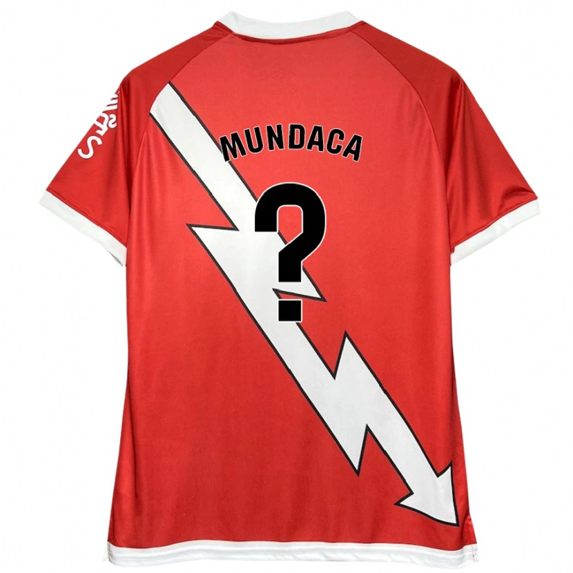 Danxen Męski Rodrigo Mundaca #0 Biały Czerwony Domowa Koszulka 2024/25 Koszulki Klubowe