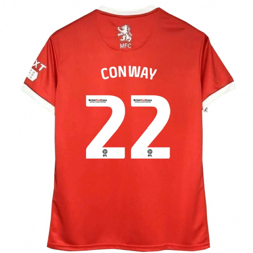 Danxen Męski Tommy Conway #22 Czerwony Biały Domowa Koszulka 2024/25 Koszulki Klubowe