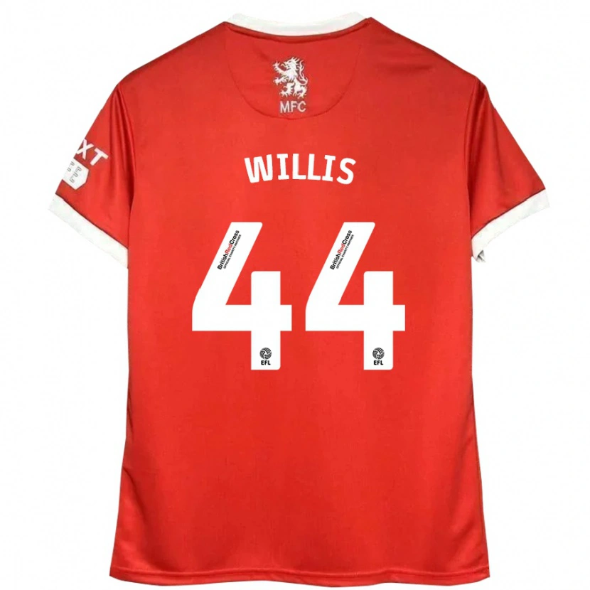 Danxen Męski Pharrell Willis #44 Czerwony Biały Domowa Koszulka 2024/25 Koszulki Klubowe