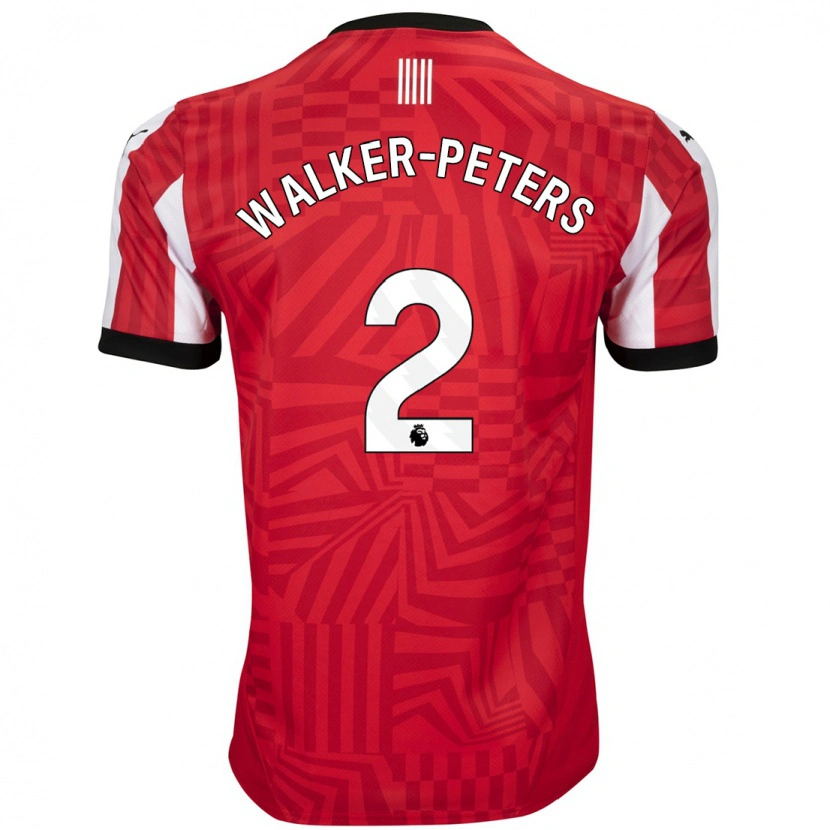 Danxen Męski Kyle Walker-Peters #2 Czerwony Biały Domowa Koszulka 2024/25 Koszulki Klubowe