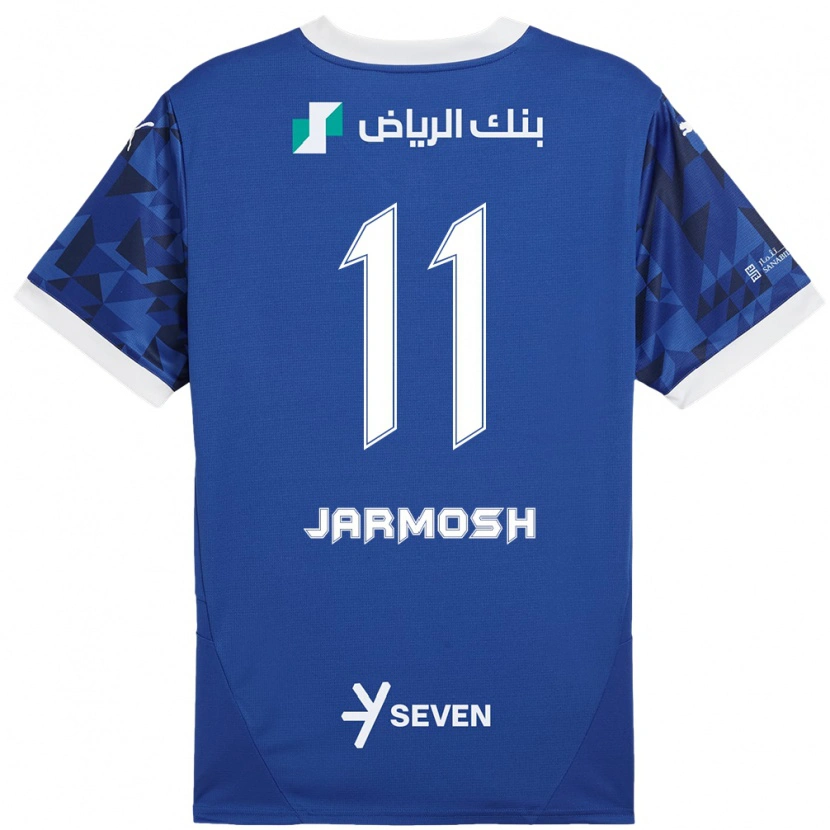 Danxen Męski Abdulaziz Jarmosh #11 Ciemnoniebieski Biały Domowa Koszulka 2024/25 Koszulki Klubowe