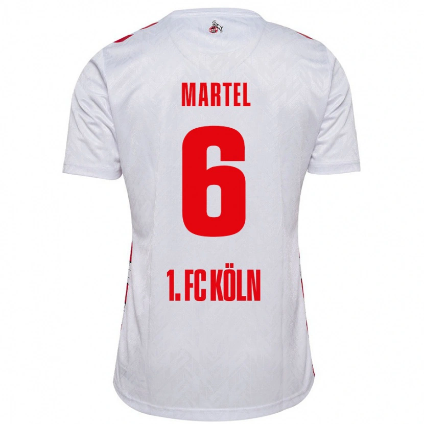 Danxen Męski Eric Martel #6 Biały Czerwony Domowa Koszulka 2024/25 Koszulki Klubowe