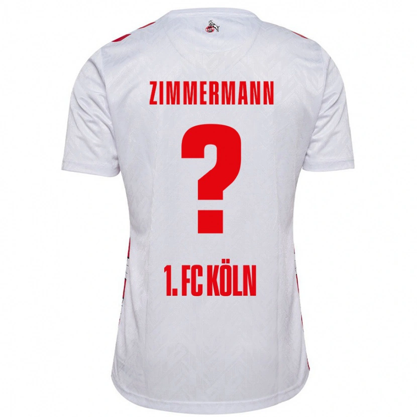 Danxen Męski Nick Zimmermann #0 Biały Czerwony Domowa Koszulka 2024/25 Koszulki Klubowe