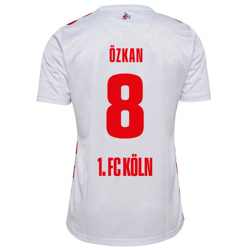 Danxen Męski Mikail Özkan #8 Biały Czerwony Domowa Koszulka 2024/25 Koszulki Klubowe