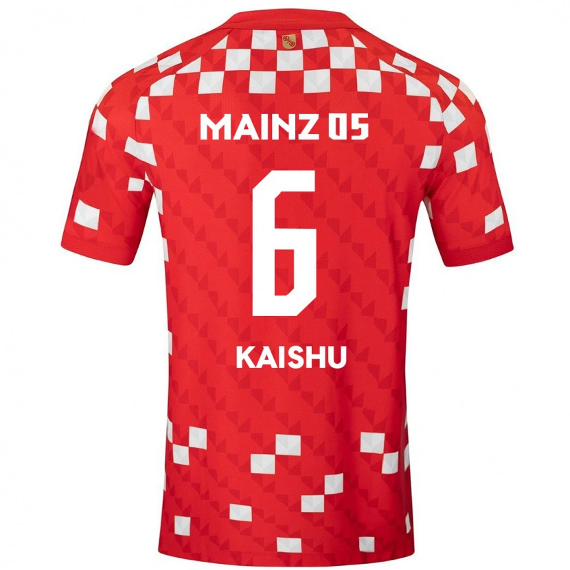 Danxen Męski Kaishu Sano #6 Biały Czerwony Domowa Koszulka 2024/25 Koszulki Klubowe