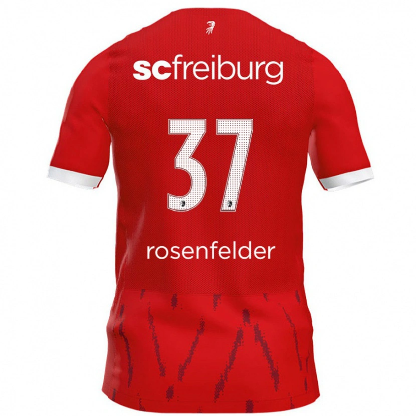 Danxen Męski Max Rosenfelder #37 Czerwony Domowa Koszulka 2024/25 Koszulki Klubowe