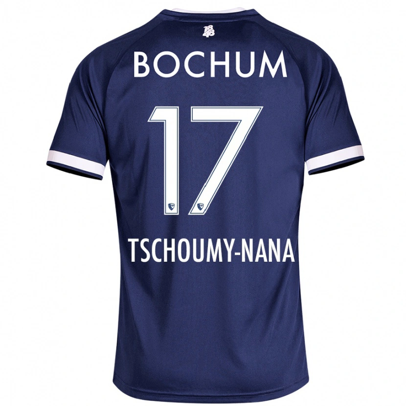 Danxen Męski Daryl Tschoumy-Nana #17 Ciemnoniebieski Domowa Koszulka 2024/25 Koszulki Klubowe