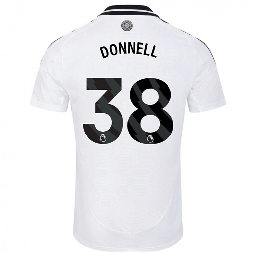 Danxen Męski Chris Donnell #38 Biały Domowa Koszulka 2024/25 Koszulki Klubowe