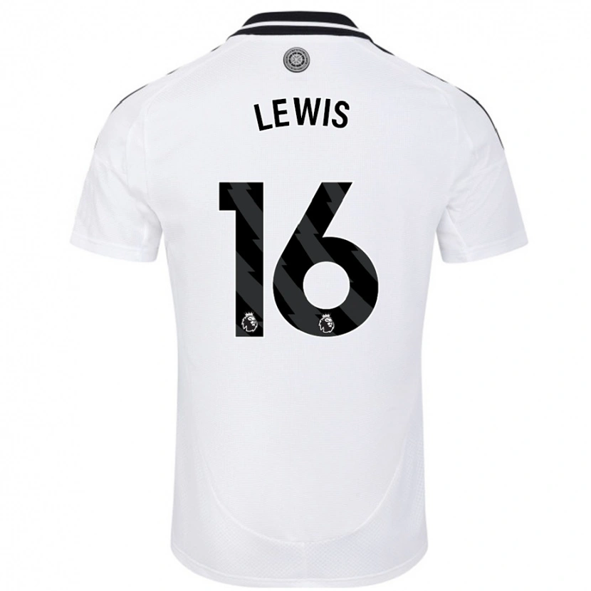 Danxen Męski Milla Lewis #16 Biały Domowa Koszulka 2024/25 Koszulki Klubowe