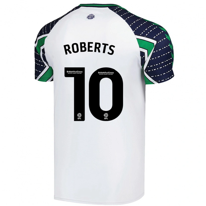 Danxen Męski Patrick Roberts #10 Biały Wyjazdowa Koszulka 2024/25 Koszulki Klubowe