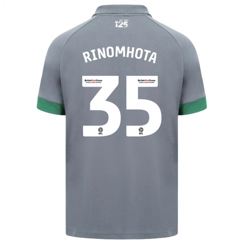 Danxen Męski Andy Rinomhota #35 Ciemnoszary Wyjazdowa Koszulka 2024/25 Koszulki Klubowe