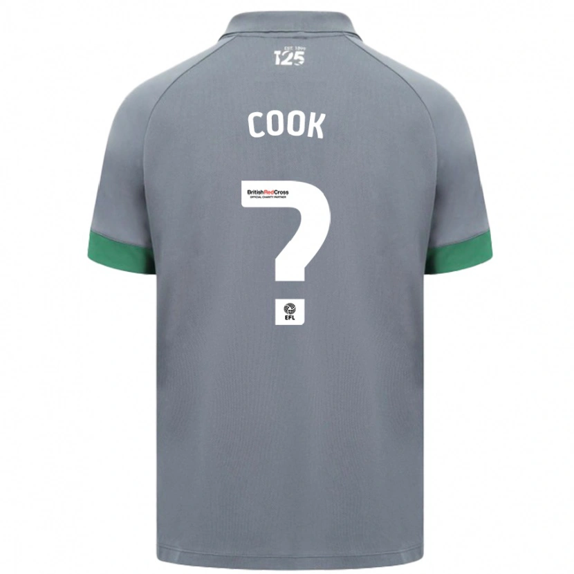 Danxen Męski Freddie Cook #0 Ciemnoszary Wyjazdowa Koszulka 2024/25 Koszulki Klubowe