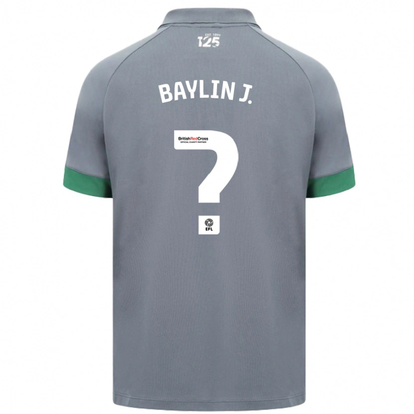 Danxen Męski Baylin Johnson #0 Ciemnoszary Wyjazdowa Koszulka 2024/25 Koszulki Klubowe