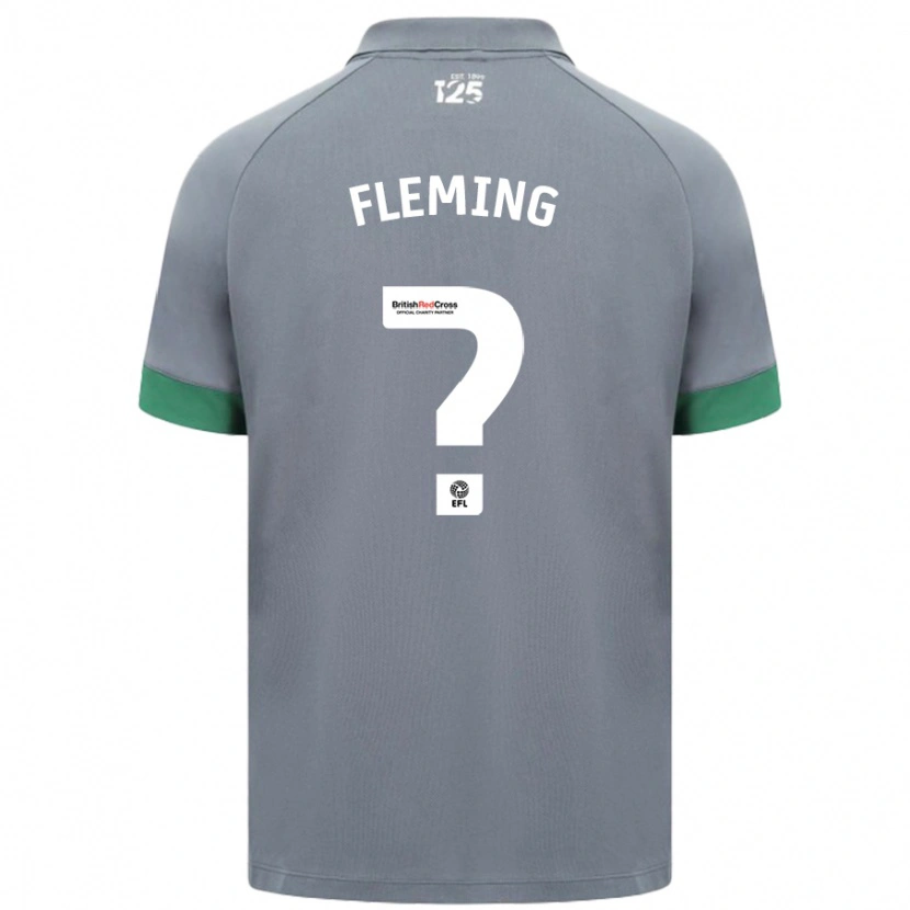 Danxen Męski Cole Fleming #0 Ciemnoszary Wyjazdowa Koszulka 2024/25 Koszulki Klubowe