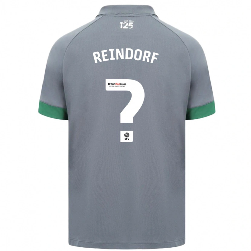 Danxen Męski Michael Reindorf #0 Ciemnoszary Wyjazdowa Koszulka 2024/25 Koszulki Klubowe