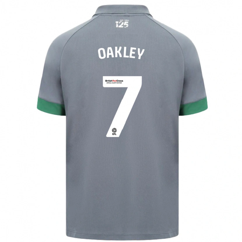 Danxen Męski Rhianne Oakley #7 Ciemnoszary Wyjazdowa Koszulka 2024/25 Koszulki Klubowe