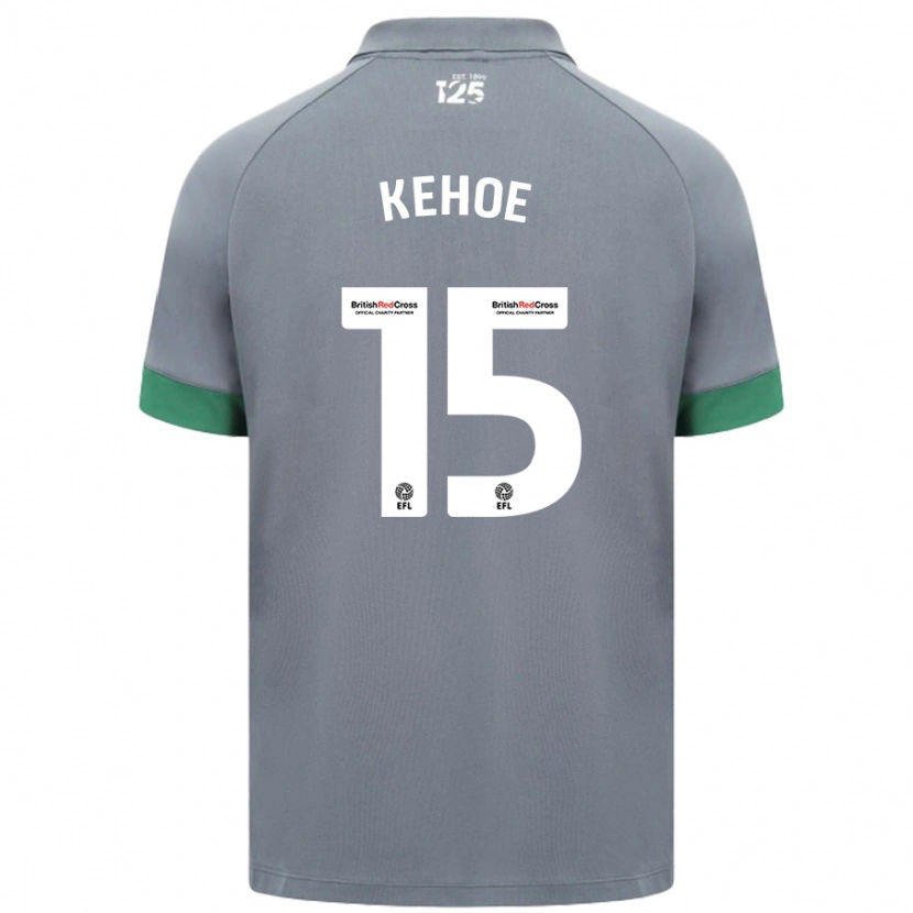 Danxen Męski Molly Kehoe #15 Ciemnoszary Wyjazdowa Koszulka 2024/25 Koszulki Klubowe