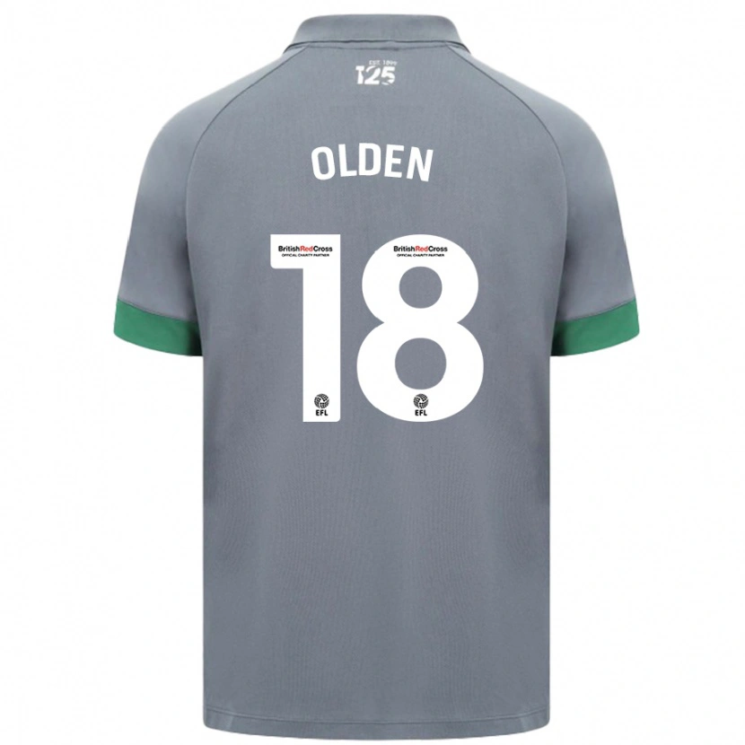 Danxen Męski Mackenzie Olden #18 Ciemnoszary Wyjazdowa Koszulka 2024/25 Koszulki Klubowe