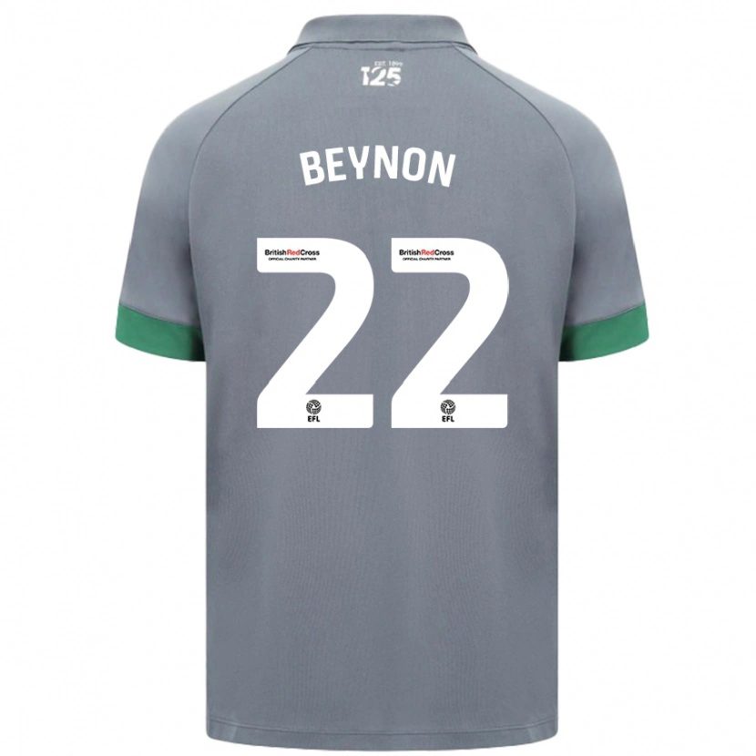 Danxen Męski Emma Beynon #22 Ciemnoszary Wyjazdowa Koszulka 2024/25 Koszulki Klubowe