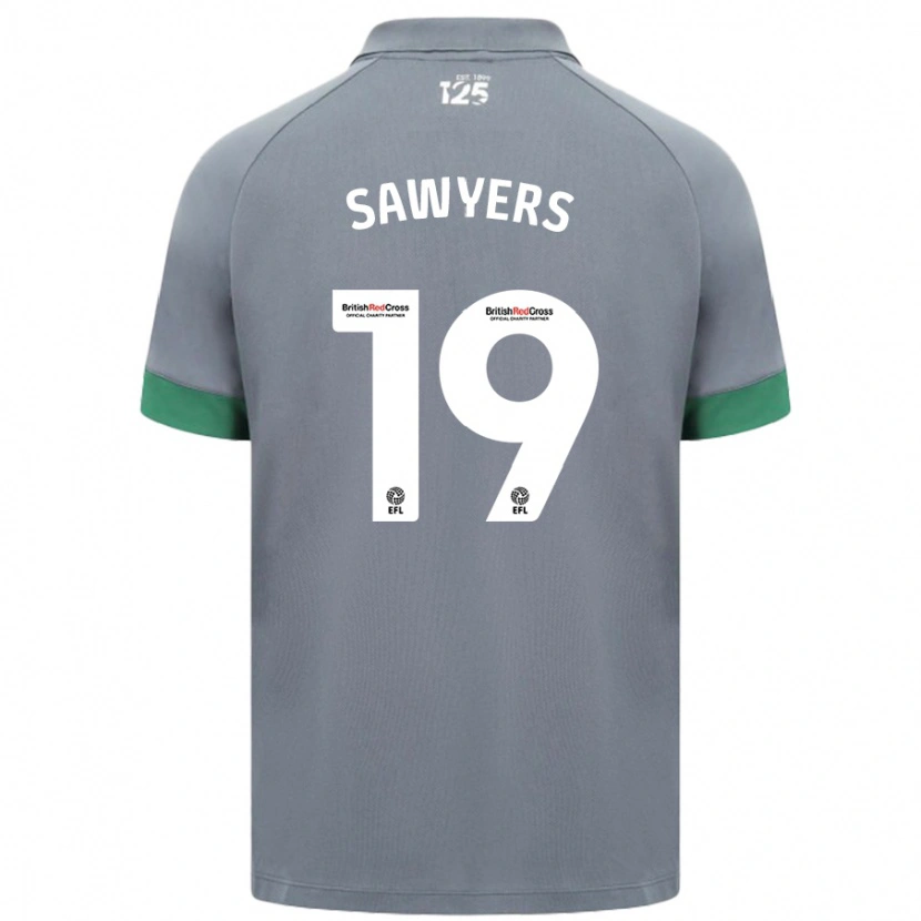 Danxen Męski Romaine Sawyers #19 Ciemnoszary Wyjazdowa Koszulka 2024/25 Koszulki Klubowe