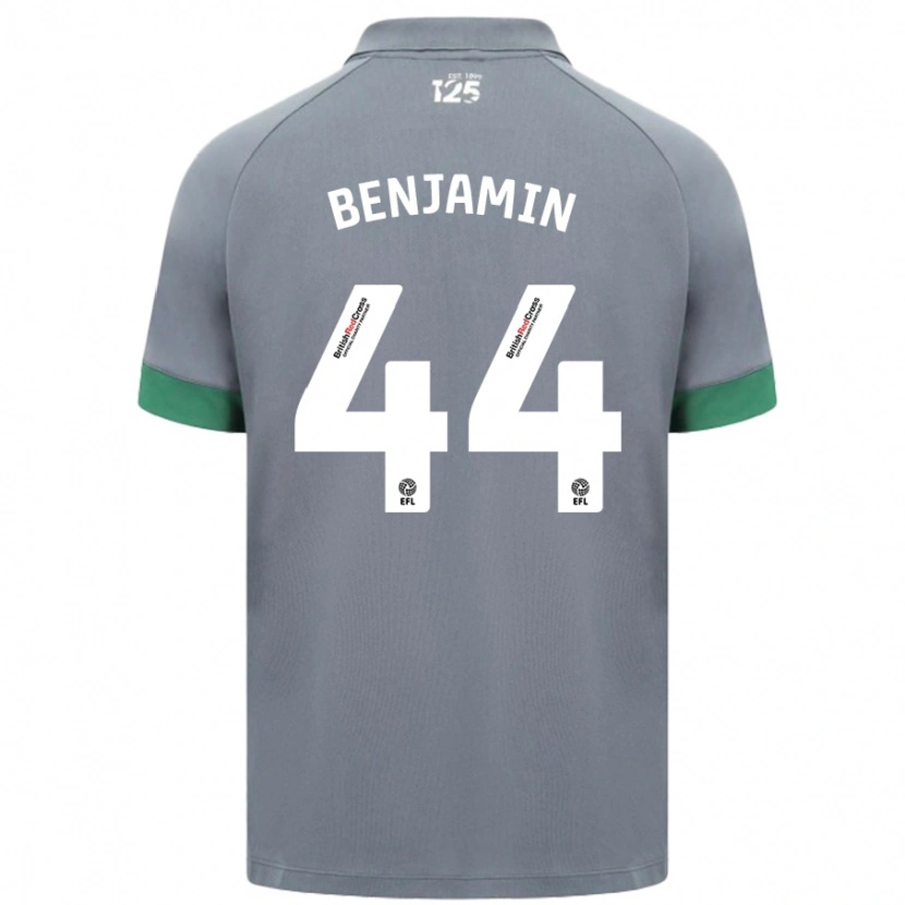Danxen Męski Xavier Benjamin #44 Ciemnoszary Wyjazdowa Koszulka 2024/25 Koszulki Klubowe