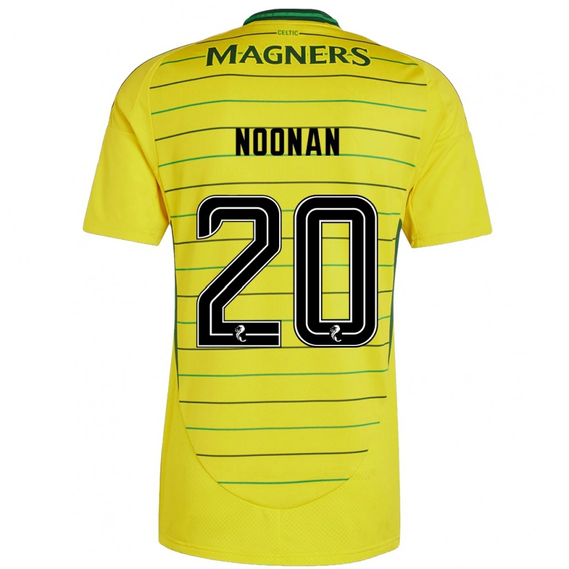 Danxen Męski Saoirse Noonan #20 Żółty Wyjazdowa Koszulka 2024/25 Koszulki Klubowe