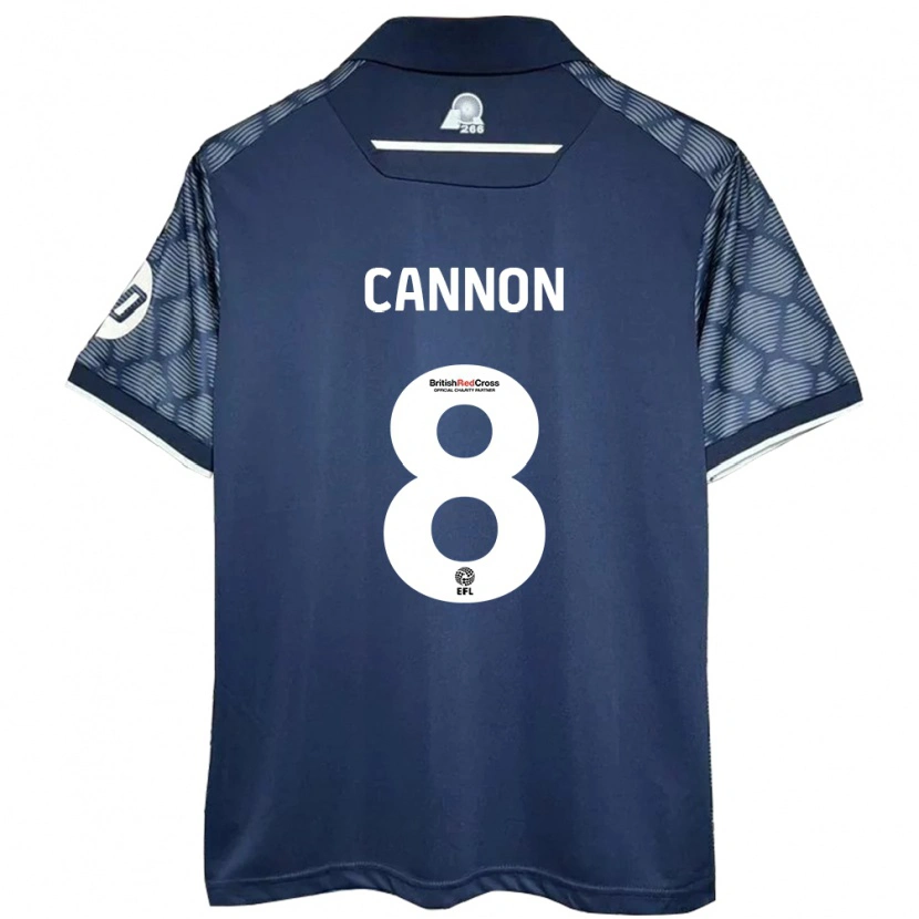 Danxen Męski Andy Cannon #8 Czarny Wyjazdowa Koszulka 2024/25 Koszulki Klubowe